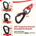 thumbnail image 4 of Libbipaw Furggis 50 Ft Heavy Duty Dog Tie-Out Cable, Up to 250 lbs, Red, 4 of 7