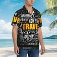 thumbnail image 5 of Fotbe Travel Hawaiian Shirt For Men Unisex Summer Beach Casual Short Sleeve Cotton Linen Button Down Shirts-Medium, 5 of 9