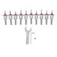 thumbnail image 1 of Lot de 10 forets coniques à butée réglable pour bois, plastique, métal souple, 1 of 4