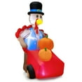 thumbnail image 5 of GVN 6 Feet Thanksgiving Inflatable Turkey Pushing Pumpkin Cart, 5 of 5