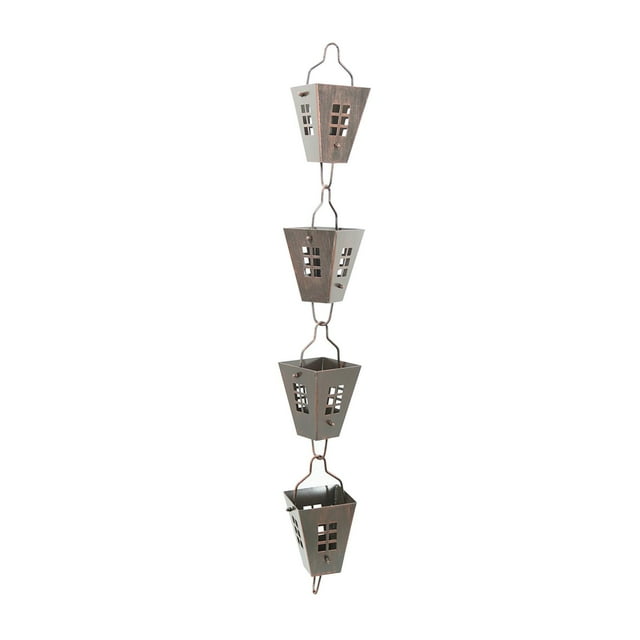 Cadenas de lluvia para canalones Cadenas de agua de lluvia multipropósito ajustables 1M Fondo de agua cubo de arroz Cola Cadenas de lluvia