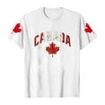 thumbnail image 4 of Wang6 Womens Short Sleeve Plus Size Tshirts Casual Canada Printed Graphic Tees Shirts Summer Crew Neck Loose Fit Tops White XL, 4 of 4