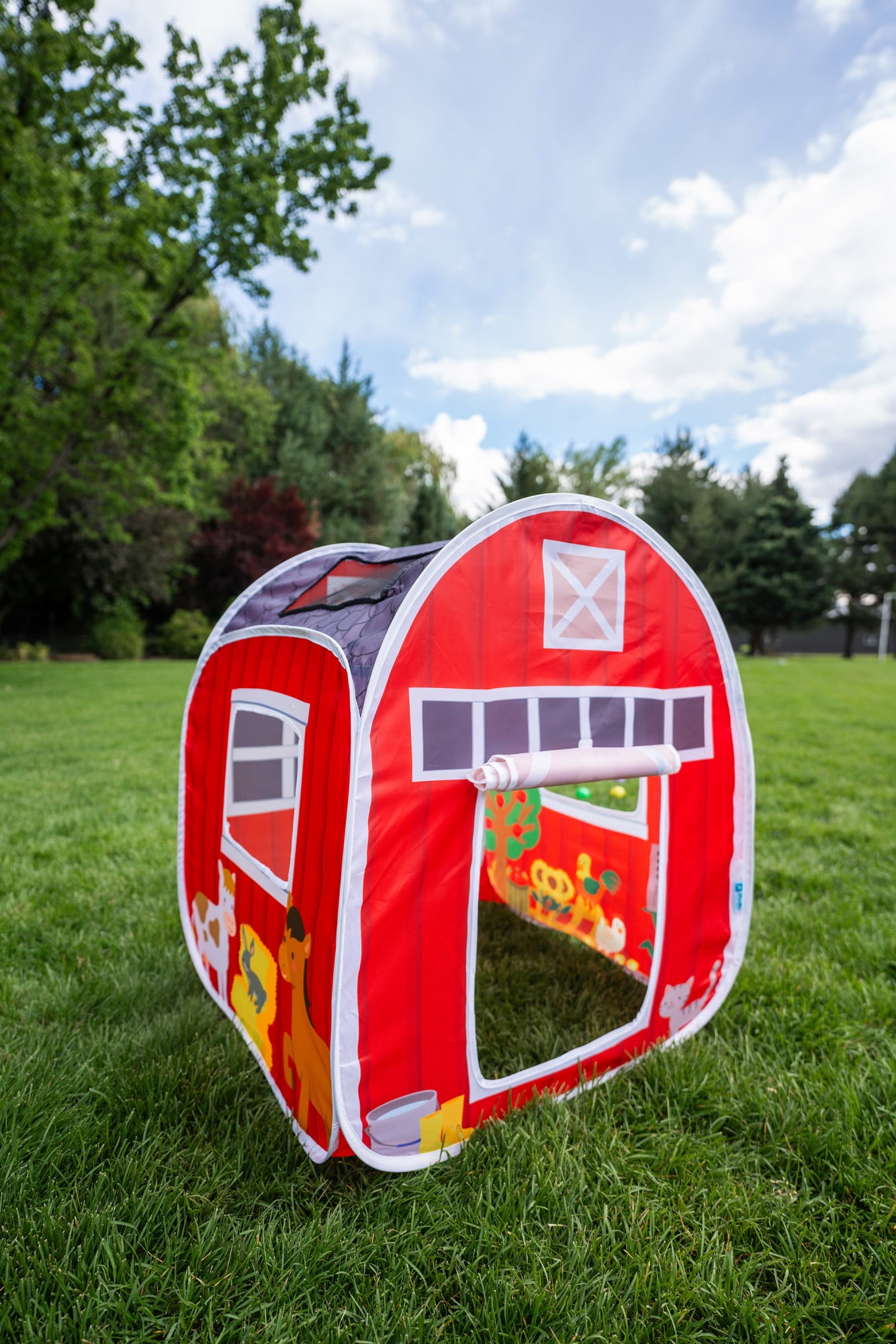 Pacific Play Tents Farm House Pop-Up Tent Easy Setup