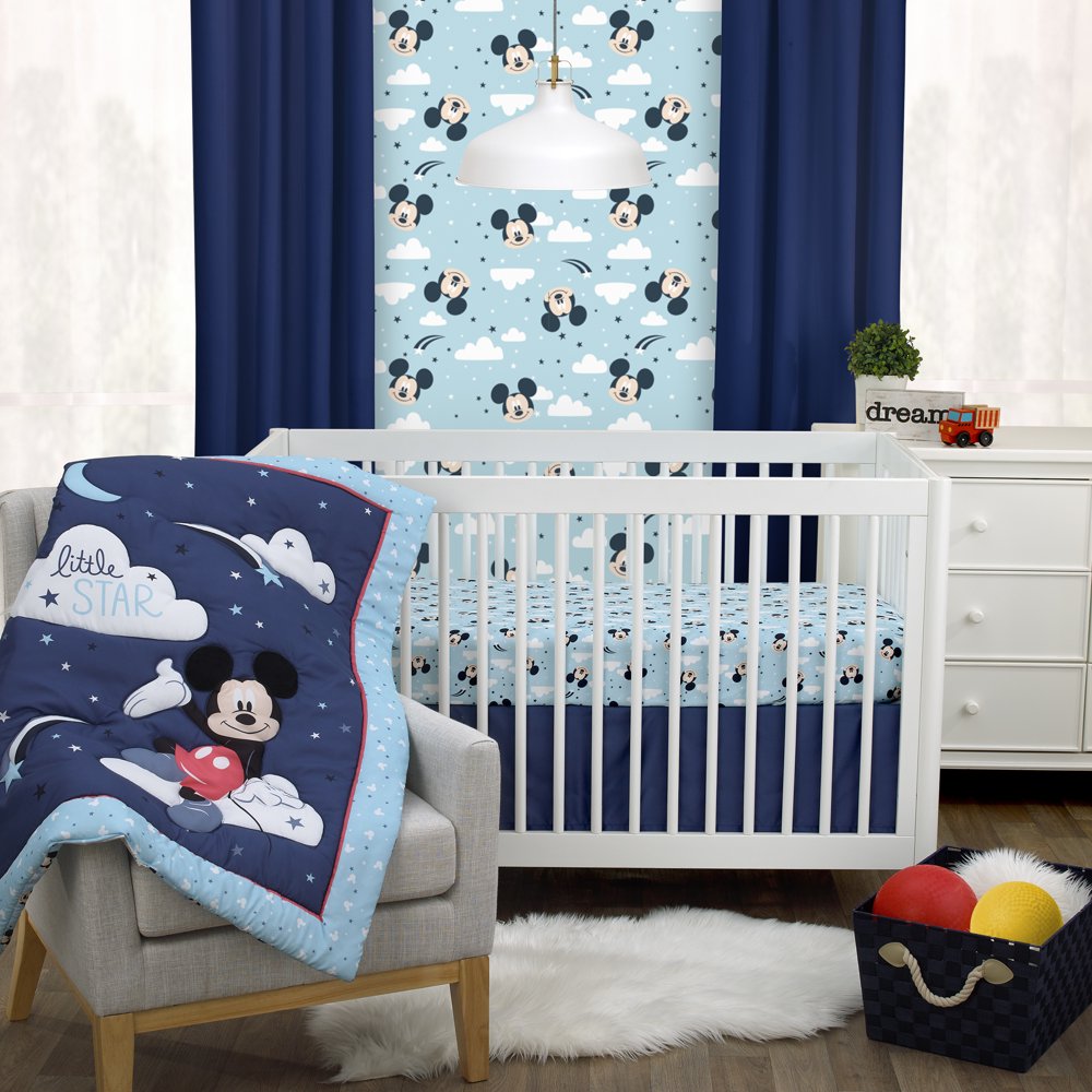 Mickey Mouse Little Star 3pc Crib Set