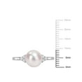 thumbnail image 2 of Everly Women's Cultured Pearl and Cubic Zirconia Sterling Silver Ring, 2 of 7