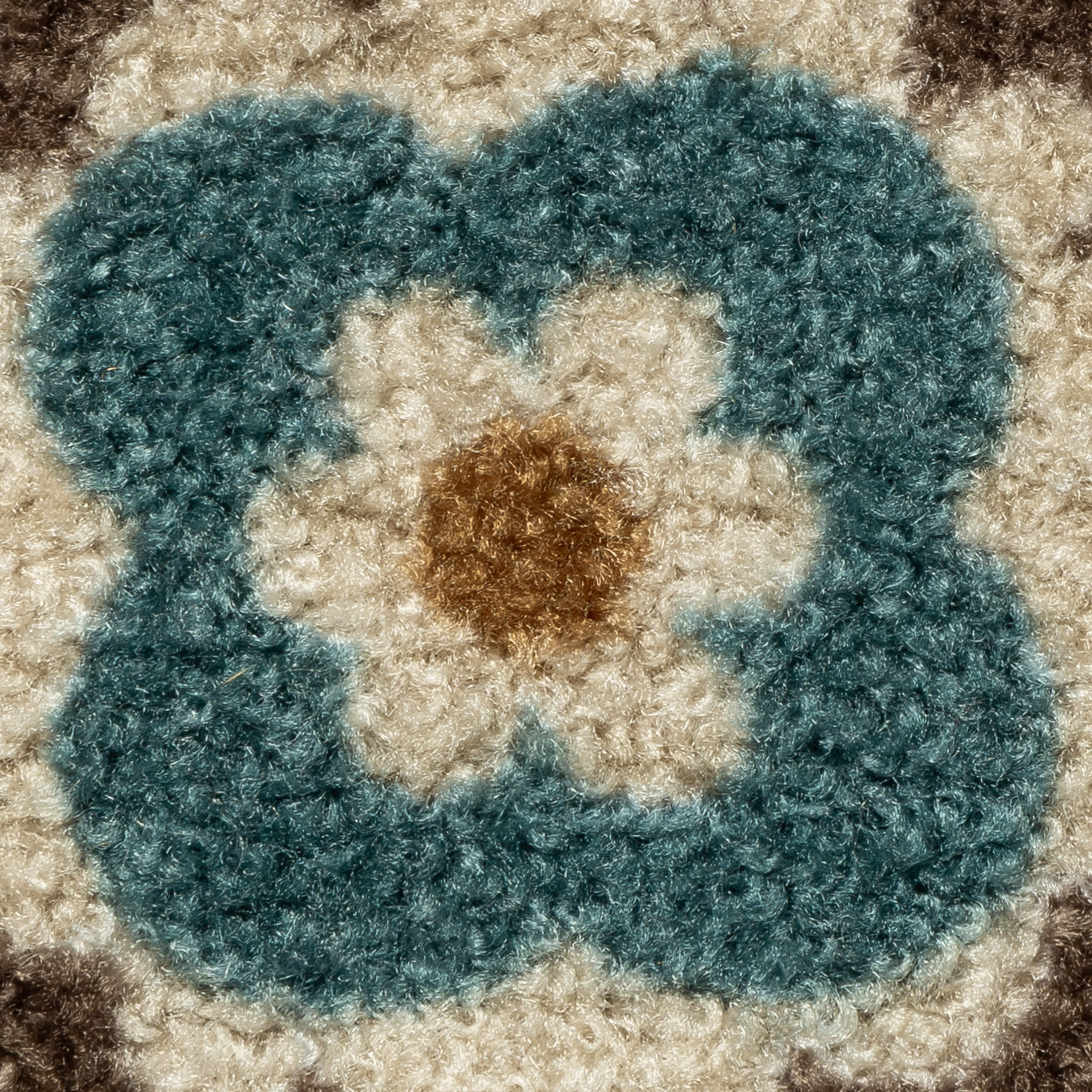 Maples Rugs Reggie Bohemian Floral Beige Washable Hallway Runner Rug, 2' x 5'
