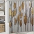 thumbnail image 5 of JRXY Abstract Leaf Shower Curtain, Multiple Sizes White, 5 of 6