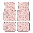 thumbnail image 1 of Honeii Easter Rabbit Print Car Foot Mat Four-Piece Set - Front & Rear Universal Car Floor Mats for SUVs, Trucks, Sedans, 1 of 7