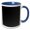 Blue/White, variant on 3drose, Black and White Halftone Geometrical Dot Pattern Background, 11oz Magic Transforming Mug