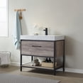 thumbnail image 4 of Miseno Mv701236-Nm Palma 36" Free Standing Single Basin Vanity Set - Mexican Oak, 4 of 5