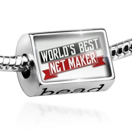 Bead Worlds Best Net Maker Charm Fits All European (Best Wig Maker In The World)