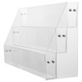 thumbnail image 4 of 1Pack Sticker Display Stand Transparent Acrylic Tiered Design for Cards Badges Small Items Office Home Store, 4 of 8