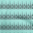 thumbnail image 1 of oneOone Rayon Aqua Blue Fabric Block Diy Clothing Quilting Fabric Print Fabric By Yard 56 Inch Wide, 1 of 8