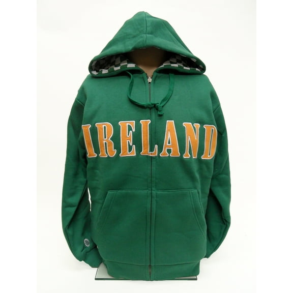 Irish Reversible Hoodie Sweatshirt-L