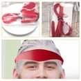thumbnail image 4 of OULII 2Pcs Silicone Haircut Guide Adjustable Size Fade and Neckline Trimming Tool Red, 4 of 7