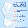 thumbnail image 4 of Always Infinity with FlexFoam Pads for Women, Size 2, Heavy Absorbency, with Wings, Unscented 46 count, 4 of 19