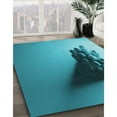 thumbnail image 3 of Ahgly Company Machine Washable Indoor Rectangle Transitional Dark Cyan Green Area Rugs, 8' x 10', 3 of 7