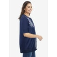 thumbnail image 3 of Woman Within Plus Size Perfect Elbow-Length Sleeve Cardigan, 3 of 6