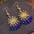 thumbnail image 5 of Xihbxyly Pendientes Étnicos, Joyas Navideñas Deslumbrantes, Pendientes Colgantes Únicos y Brillantes, Accesorios Navideños Llamativos, Regalo Perfecto para Tus Seres Queridos, Elegante Declaración de, 5 of 5