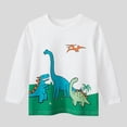 thumbnail image 4 of KYAIGUO 1-10T Baby Boys Spring Dinosaurs T-Shirt Kids Long Sleeve Cotton Tee Shirts Tops Toddler Fall Crewneck Bottoming Blouses, 4 of 10