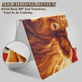 thumbnail image 4 of Cartoon Highland Cow Flag Foldable Binder Folder Clipboard with Pen Slot Double Clips A4 Size File Storage, 4 of 8