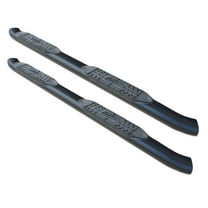 Raptor Series Nerf Bars Side Steps 5in Oval Black Curved for 07-18 Silverado/Sierra 1500/2500/3500 Extended Cab/Double Cab Fits select: 2007-2019 CHEVROLET SILVERADO, 2007-2019 GMC SIERRA