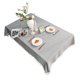 thumbnail image 1 of Mantel con borlas, impermeable, resistente al aceite, de algodón y lino, decorativo, rectangular, gris, 1 of 12