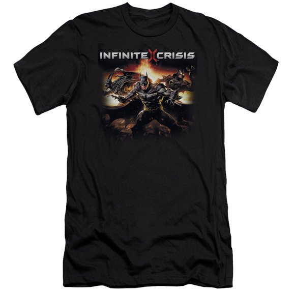 Infinite Crisis Batmen S/S Adult 30/1 T-Shirt Black