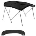 thumbnail image 1 of KNOX 4 Bow Mesh Bimini Tops, 600D Canvas, Bimini Top Hardware, Sun Shade Boat Canopy Kit, Frame, Support Poles, Storage Boot, Universal Fit For Boats, 61-66" W, 1 of 7