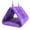 Purple, variant on Blue Plush Bird Hammock Hanging Cozy Cave Hut, Parrot Hideaway Bed for Cage, Warm Hanging Nest for Small Birds, Bird House for Sleeping and Resting, Bird Cage Accessory