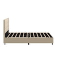 thumbnail image 5 of Weston Home Sophia Linen Tufted Queen Platform Bed, Beige, 5 of 10