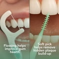 thumbnail image 3 of 2-in-1 Floss and Soft Pick, 50 Count, Portable Dental Picks, 3 of 4