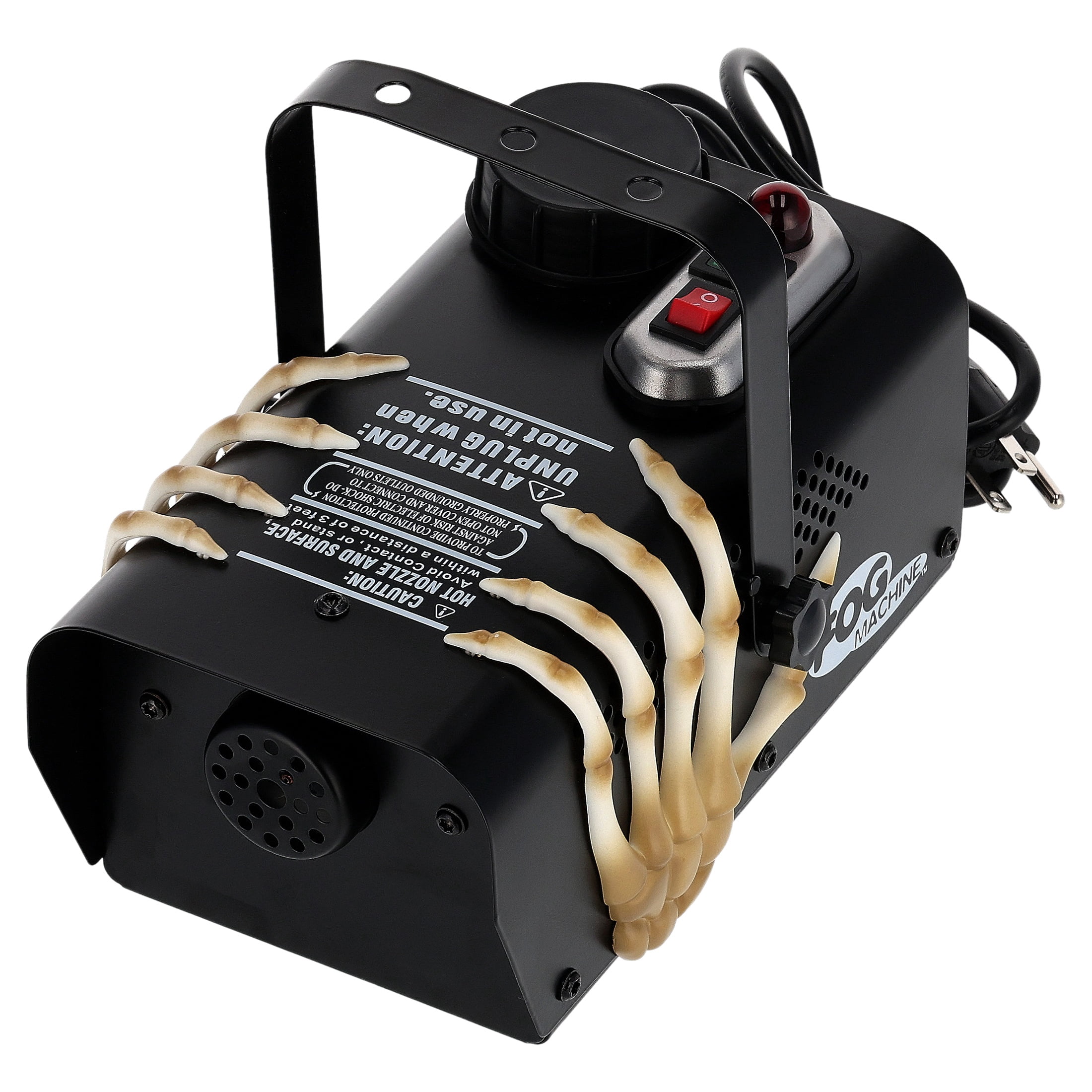 400W Skeleton Hands Fog Machine with Remote Control, Black, Halloween by Way To Celebrate