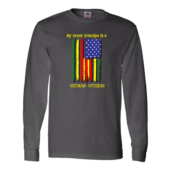 Inktastic My Great Grandpa is a Vietnam Veteran Long Sleeve T-Shirt