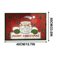 thumbnail image 2 of Suncoda Christmas Rug, Cartoons Christmas Crystal Velvet Floor Mat Home Door Rubbing Dirt Carpet Disengaged Washing Non-slip Mat, 2 of 5