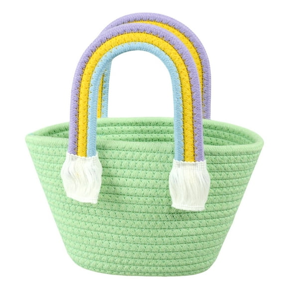 Tumotour Sac à Main Panier de Pique-Nique Corde en Coton Tissé
