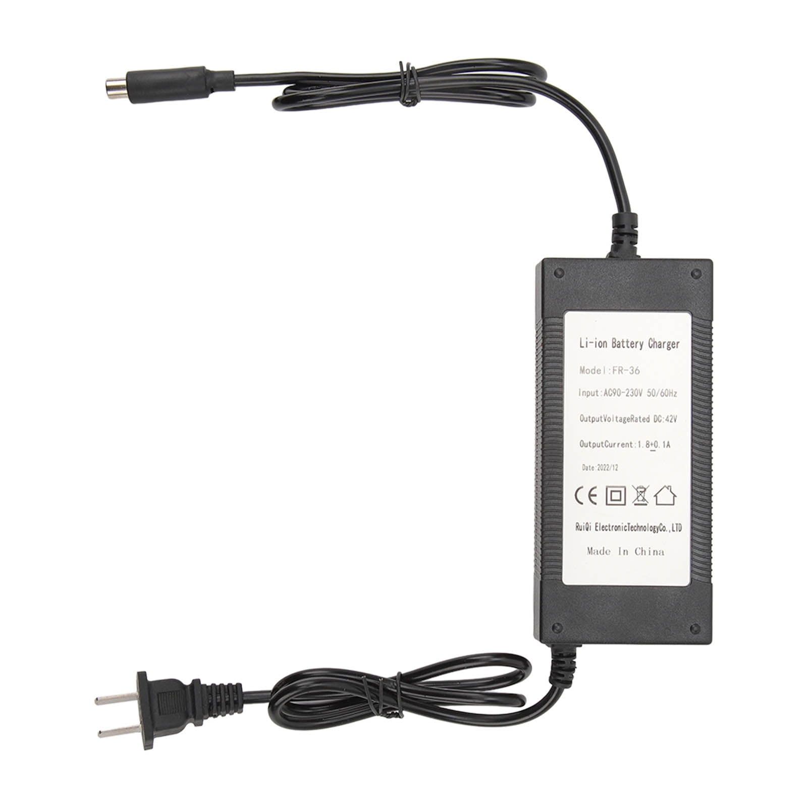 Lithium Battery Charger, 36V 1.8A Overload Protection Electronic