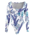 thumbnail image 4 of Body de manga larga para mujer, leotardo con control de barriga, ropa moldeadora, mono de cuello alto, mono Sexy ajustado, mono Fridja  alkflakhf35778, 4 of 5