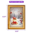 thumbnail image 5 of Hello Winter Pomeranian Football Snowman Welcome Snowy Morning Acrylic Plaque with Wood Photo Frame Box Pom Dog Lover Gifts Light Box - 01012, 5 of 5