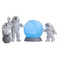 thumbnail image 1 of Juego de estatuils de de 4 piezas, decoración del hogar, Azul pteado Sunnimix Figura estatua de astronauta, 1 of 7