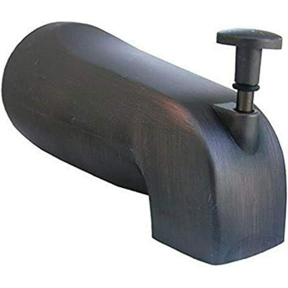LASCO 08-1047 4 in 1 Connection Diverter Style Bathtub Spout, Oil Rubbed Bronze Finish , Oil-Rubbed Bronze