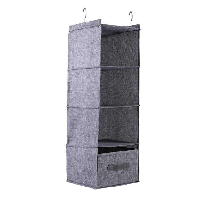 Soporte Para Almacenamiento De Ropa, 4 Estantes Con Cajón, Para Suéteres, Ropa De Cama, Calcetines, Organización, Colgador Giratorio De 360
