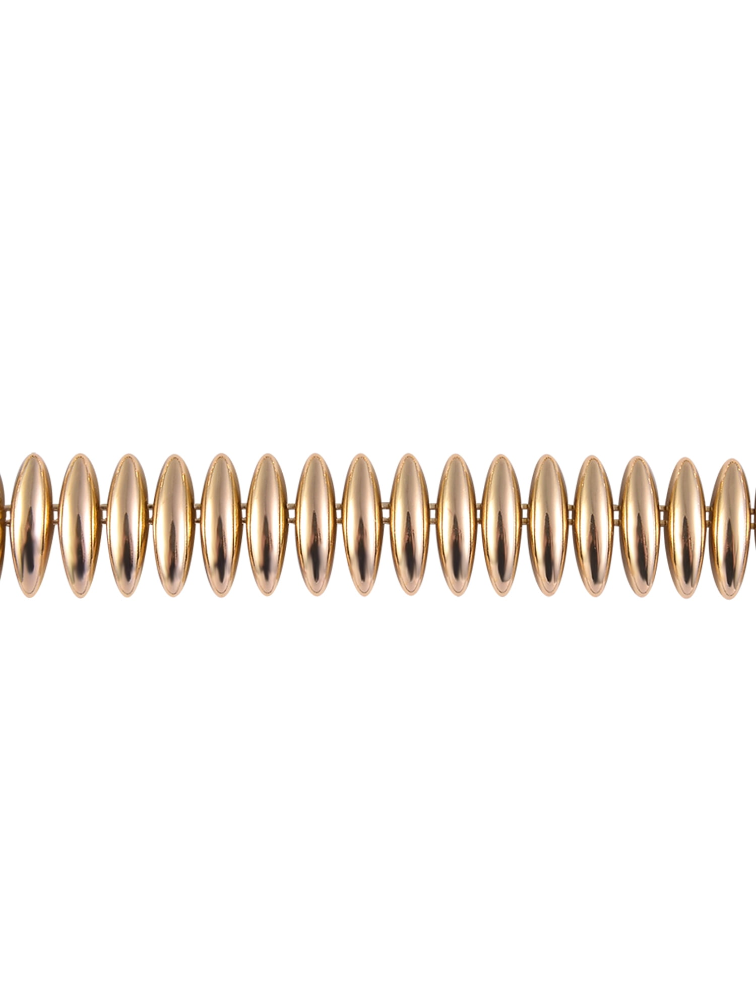 Time and Tru Women's Oval Points Necklace, Gold-Tone