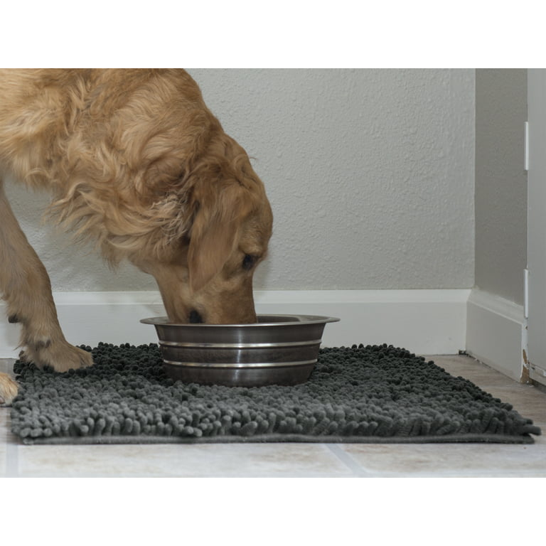 FurHaven Pet Products Muddy Paws Towel & Shammy Rug for Dogs & Cats -  Charcoal Gray, Jumbo Plus