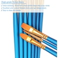 thumbnail image 4 of Paint Brush Set, 10 Pack 100 Pcs Round Tip Paint Brushes Nylon Hair Artist Paint Brushes for Watercolor Acrylic Oil Paint, Face Art, Model, Miniature Detail and Stone Painting, Blue, 4 of 5