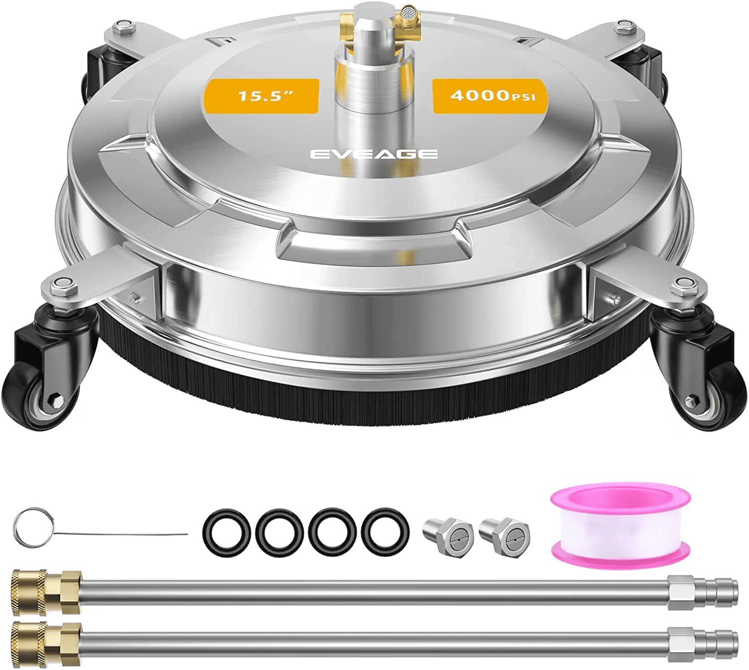 EVEAGE 15.5" Pressure Washer Surface Cleaner, 4000 PSI