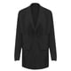 thumbnail image 4 of Gibobby Blazer de mujer casual Blazer de algodón para mujer manga larga holgada casual chamarra(Negro,G), 4 of 4