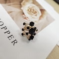thumbnail image 6 of Big CZ Crystal Statement Wedding Ring for Women Birthstone Cubic Zirconia Balls Fashion Spring Gemstone Open Band Wrap Birthday Valentine's Day Cocktail Party Rings Dainty Jewelry Gifts, 6 of 11