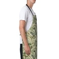 thumbnail image 3 of Lsque Tropical Plants Green Waterproof Apron Chef Aprons for Men Heavy Duty Chemical Work Apron Extra Long Grilling Aprons with Adjustable Bib Apron, 3 of 9
