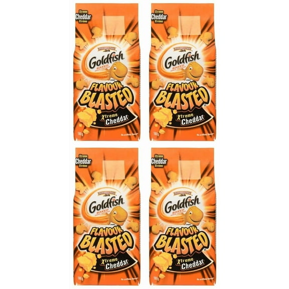 Goldfish Flavor Blasted Xtreme Cheddar Crackers, 180g (4 Pack)